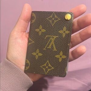 Louis Vuitton Brown and Gold Monogram Card Case